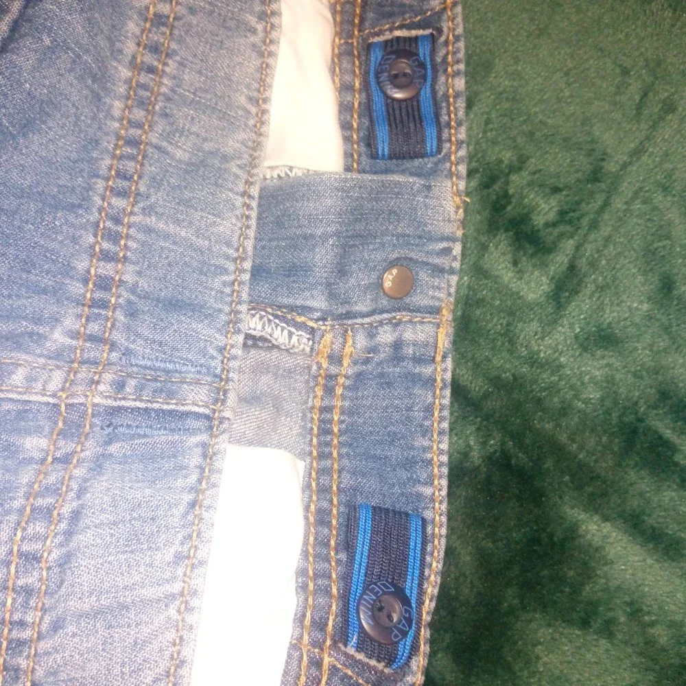 Gap Kids Green Camo Cargo Pants & Blue Denim Jogger Jeans Sz 10 - 2 Pair